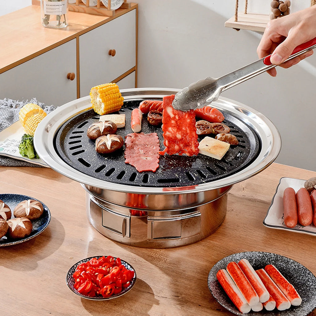 Korean BBQ Tabletop Charcoal Grill 13 Inch D16731