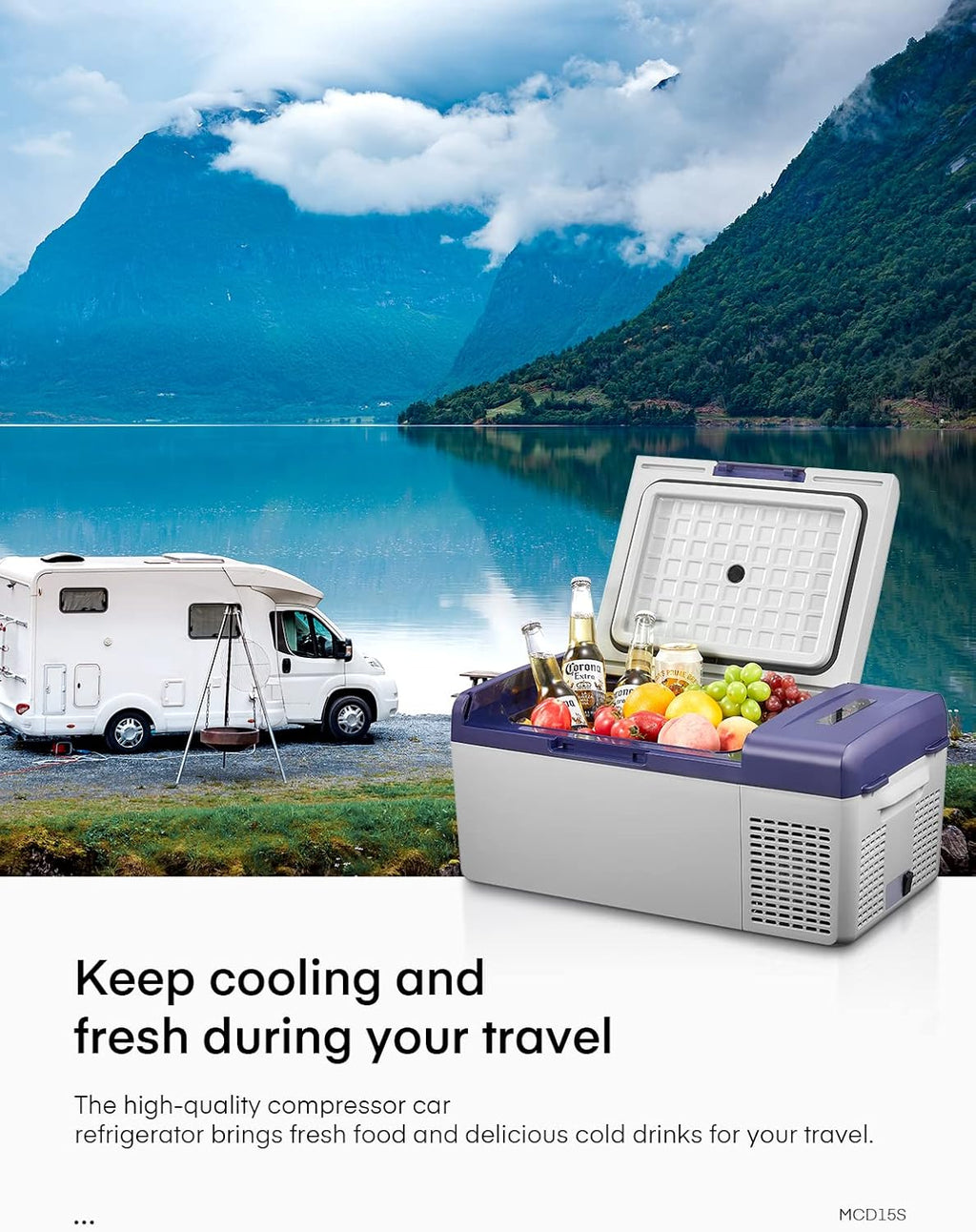 16 Quarts 12 Volt Car Refrigerator E741