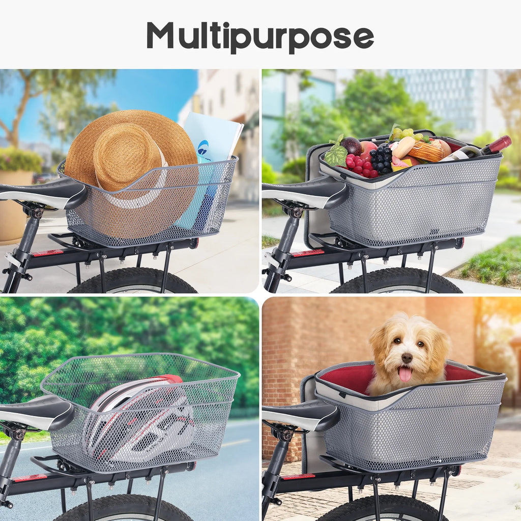 Bicycle Basket with Rear Bike Rainproof Cover Z89870
