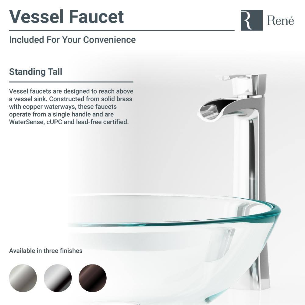 Red Lava Glass Vessel Bathroom Sink with Vessel Faucet W131229