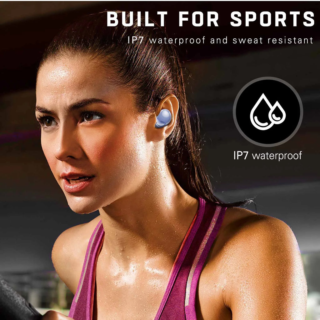 Amethyst Purple True Wireless Bluetooth Earbuds with Charging Case R130