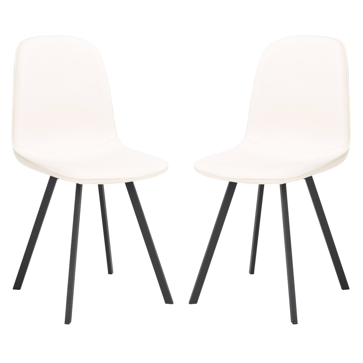 Beige / Black Dining Chair (Set of 2) F3396
