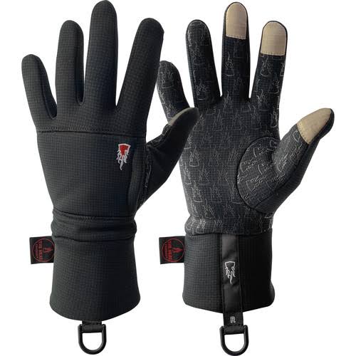 Black Polartec Wind Pro Liner Gloves, Touchscreen Capable K33946