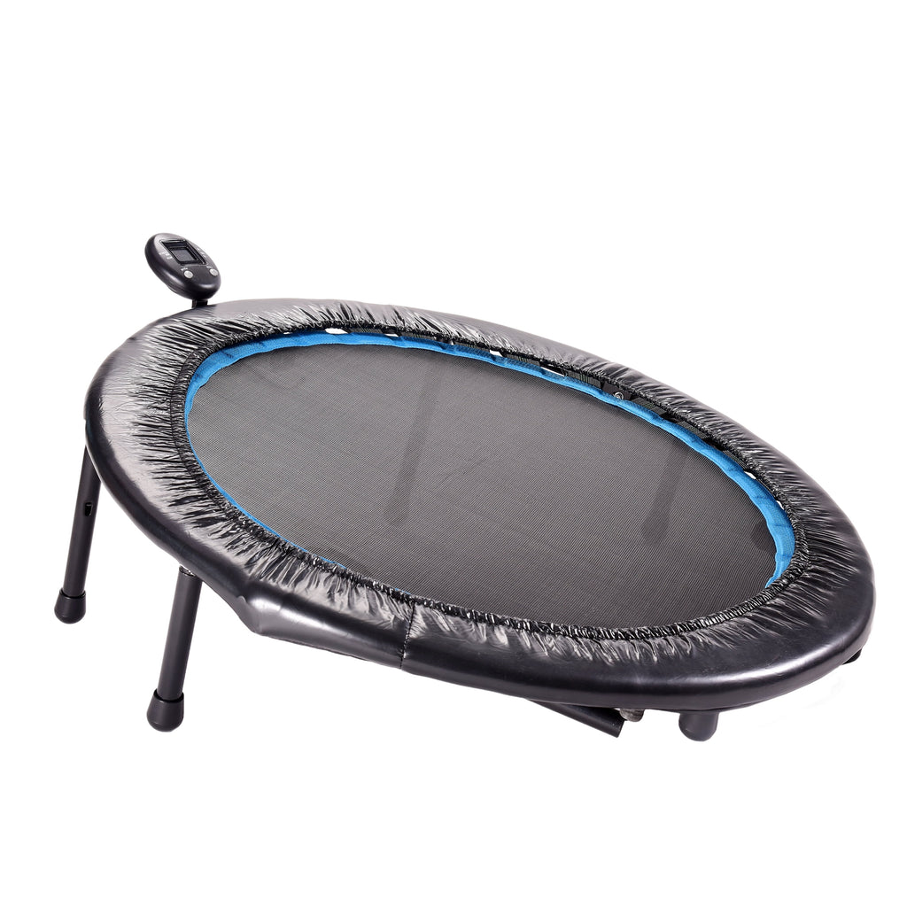 36"Wx36"Dx12"H Black Trampoline with Monitor and Adjustable Incline K913163