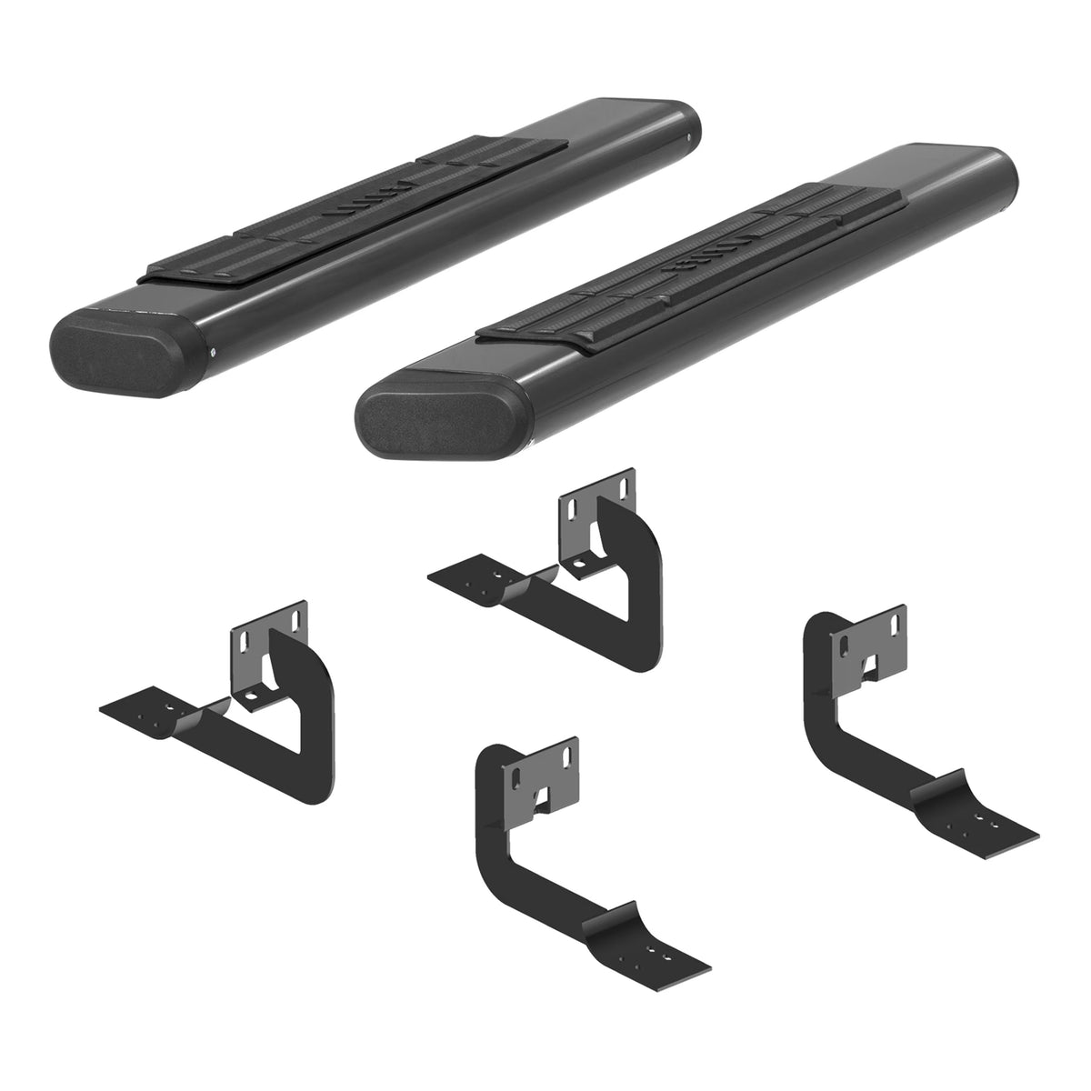 Oval Black Aluminum Nerf Bars for Ford F-150 O626725