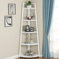 White Iron Corner Bookcase F1050