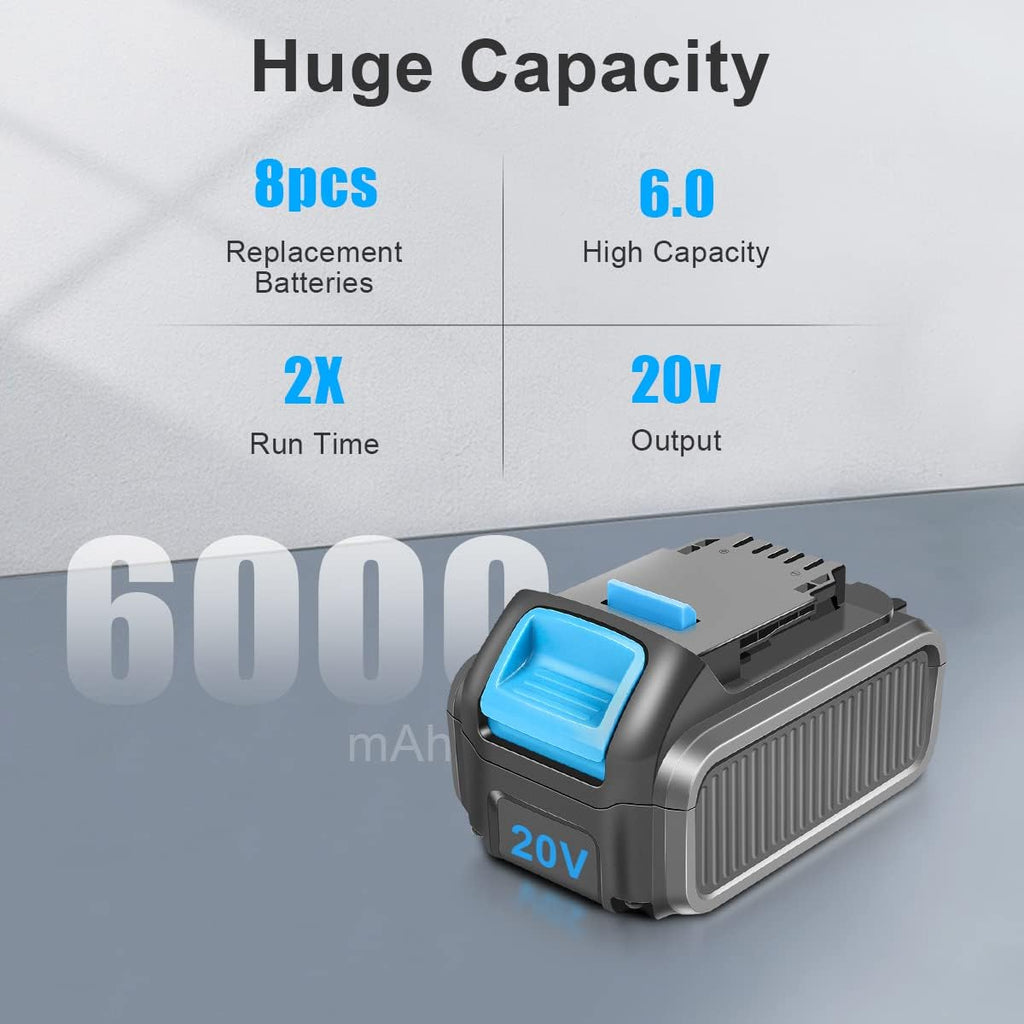 20V 6.0Ah Battery with LED Indicator G128923