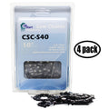 4-Pack 10" Semi Chisel Saw Chain, 3/8" Low Profile Pitch, 0.050" Gauge, 40 Drive Links A5261