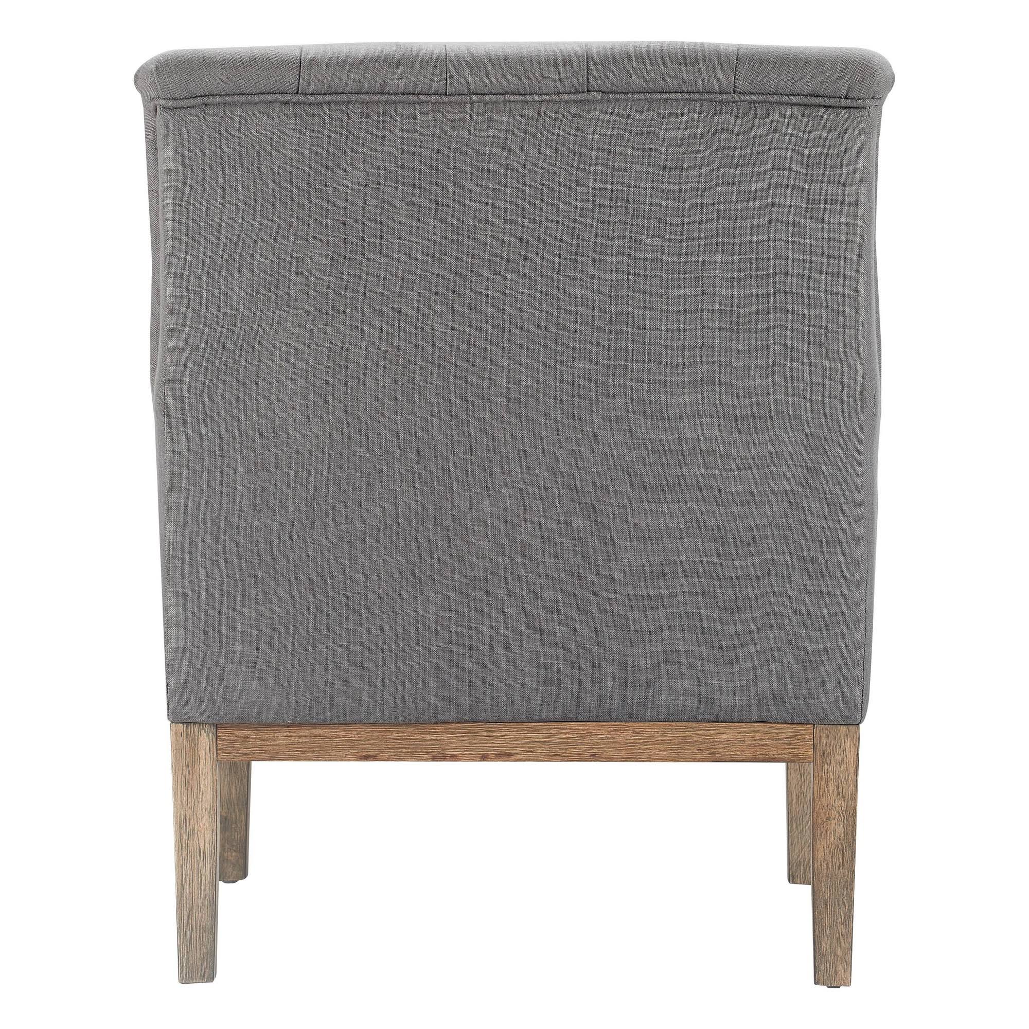 Gray Tufted Accent Chair A4893