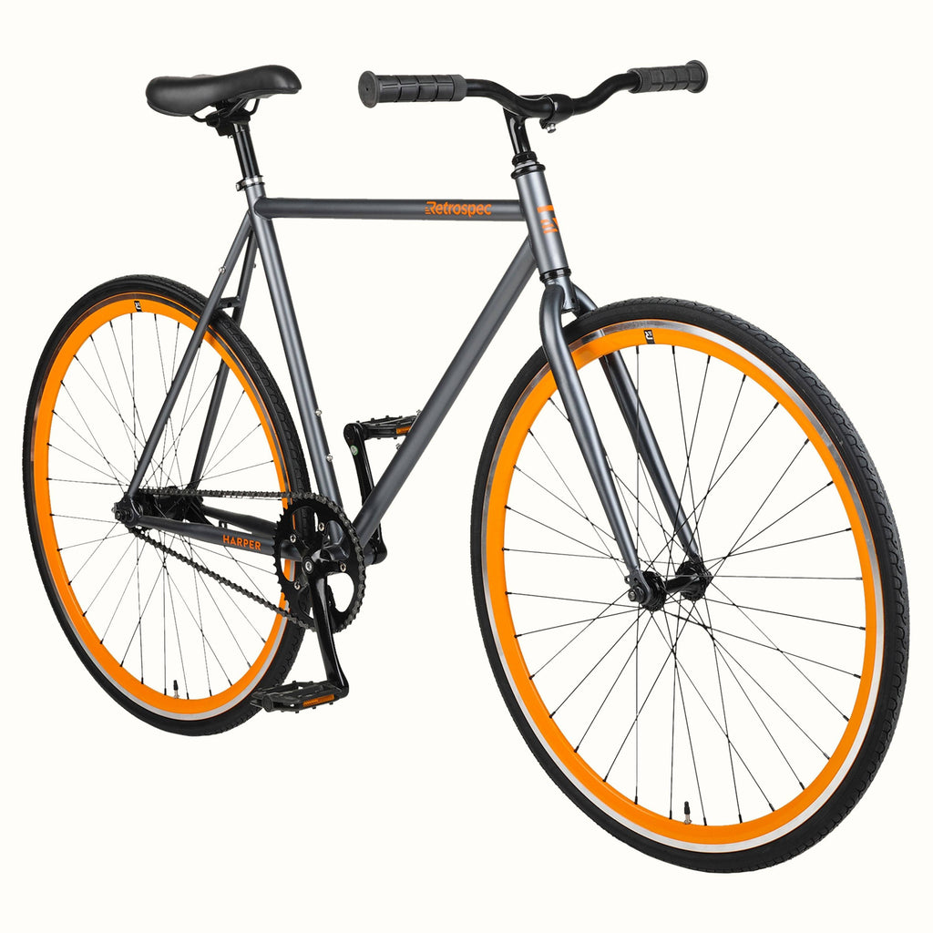 Black Single-Speed Commuter Bike with Foot Brake, Size 43cm - XS Z5498