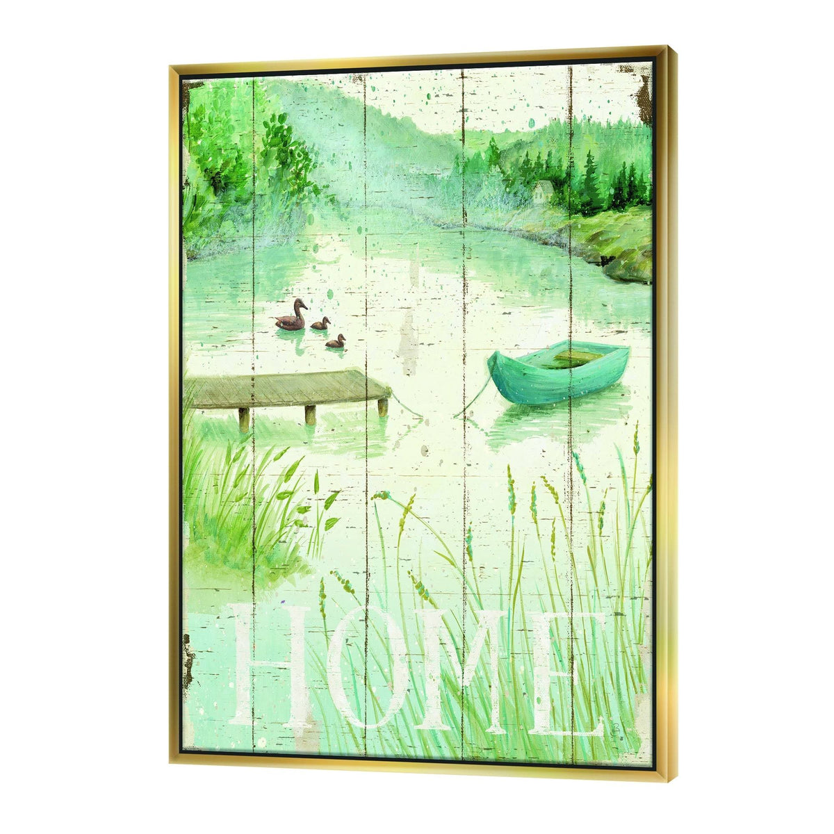 Blue Framed Canvas - 30 in. Wide x 40 in. High W536312