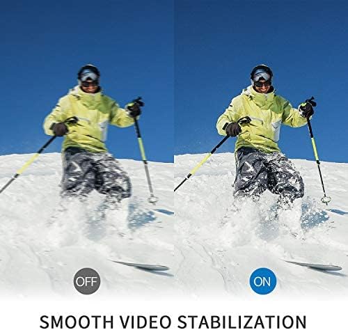4K 30FPS Touch Screen Wifi Sports Underwater Camera with 2 Rechargeable Batteries V7413