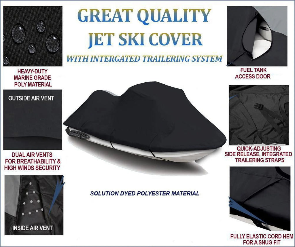 BLACK 600 DENIER JetSki Cover 2 Seater Y62712