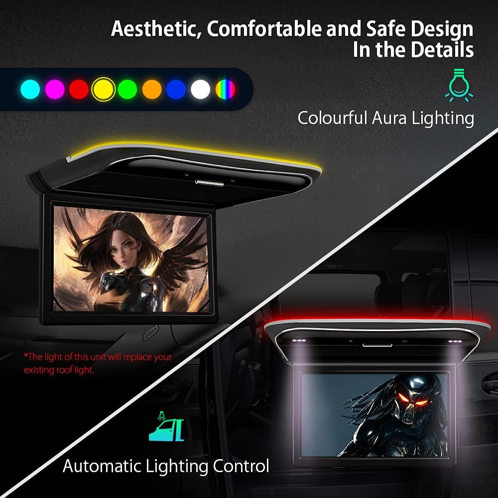 11.6 Inch Overhead Car Monitor with Built-in Stereo Speakers O765783