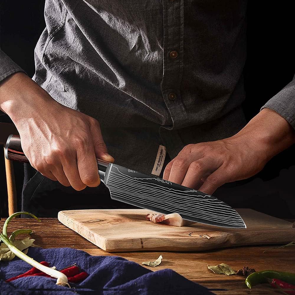 8 Inch Damascus Chefs Knife with Ergonomic Handle T70621