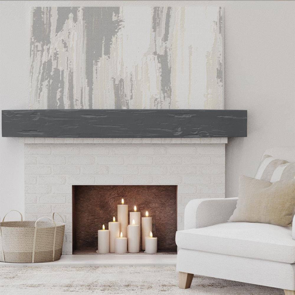 Aged Ash Faux Wood Fireplace Mantel T347841