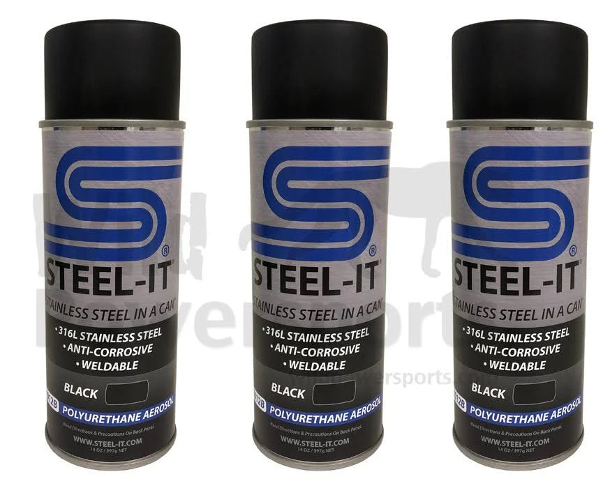Black Polyurethane 14oz Spray Can (3 Pack) W976