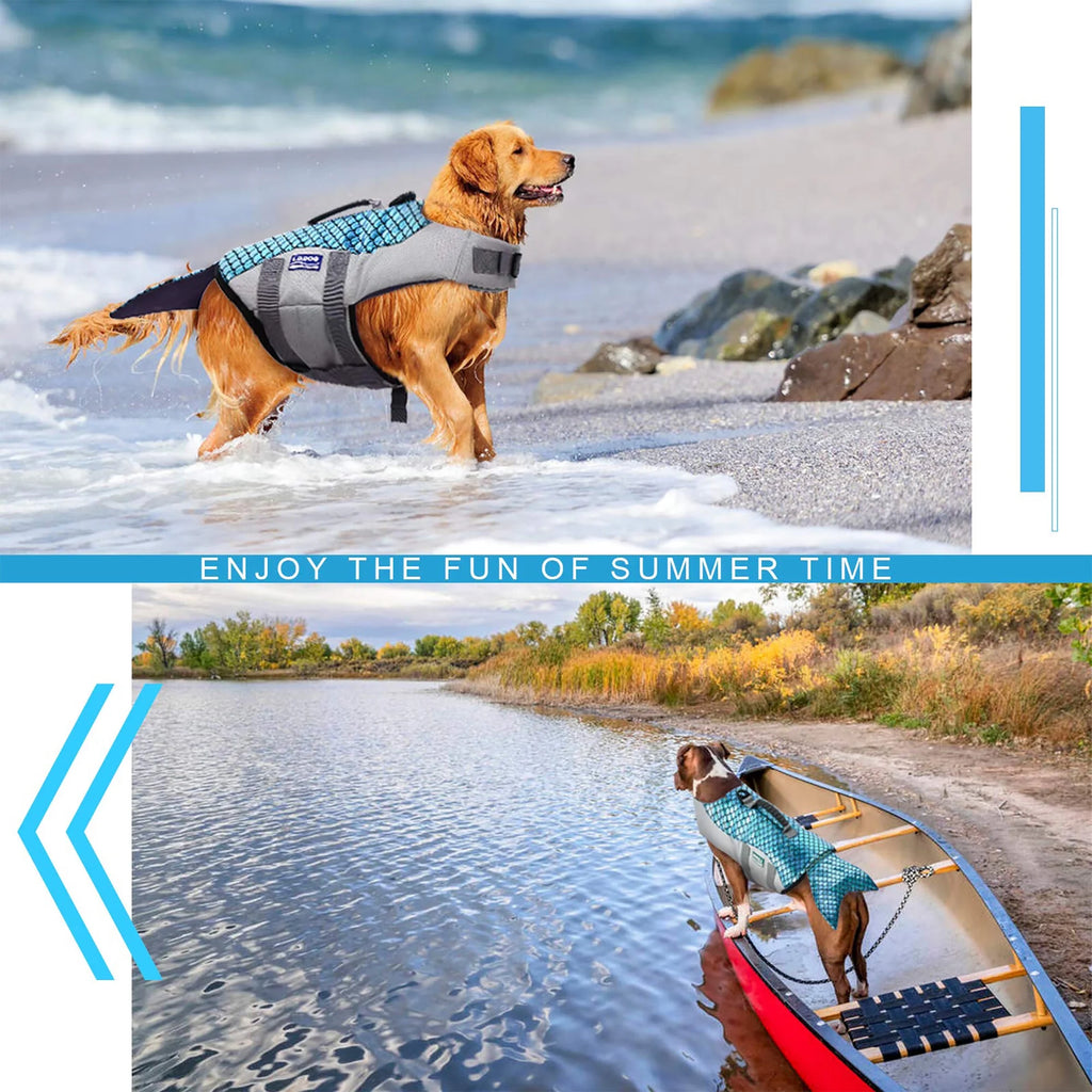 Dog Life Jacket with Reflective Stripes Y4608