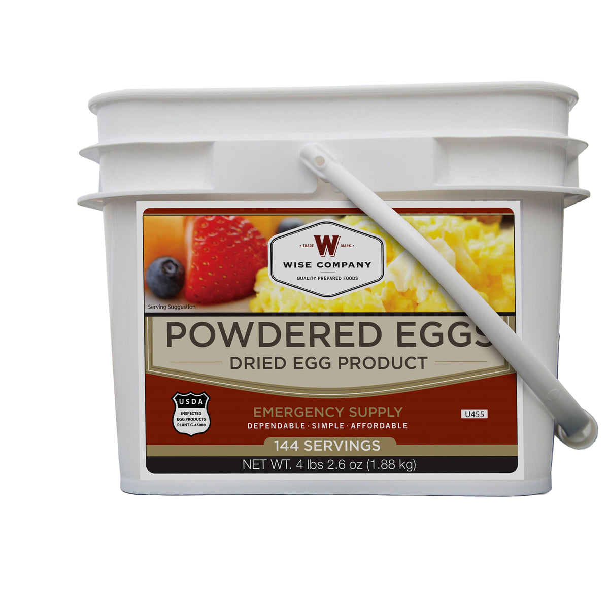 Powdered Eggs Bucket 144 Servings M396436