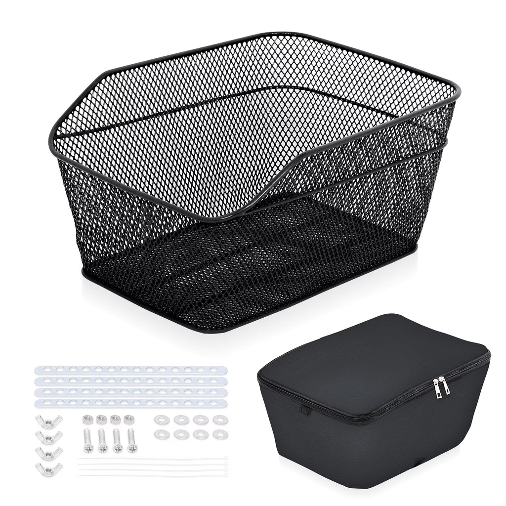 Bicycle Basket with Rear Bike Rainproof Cover Z89870