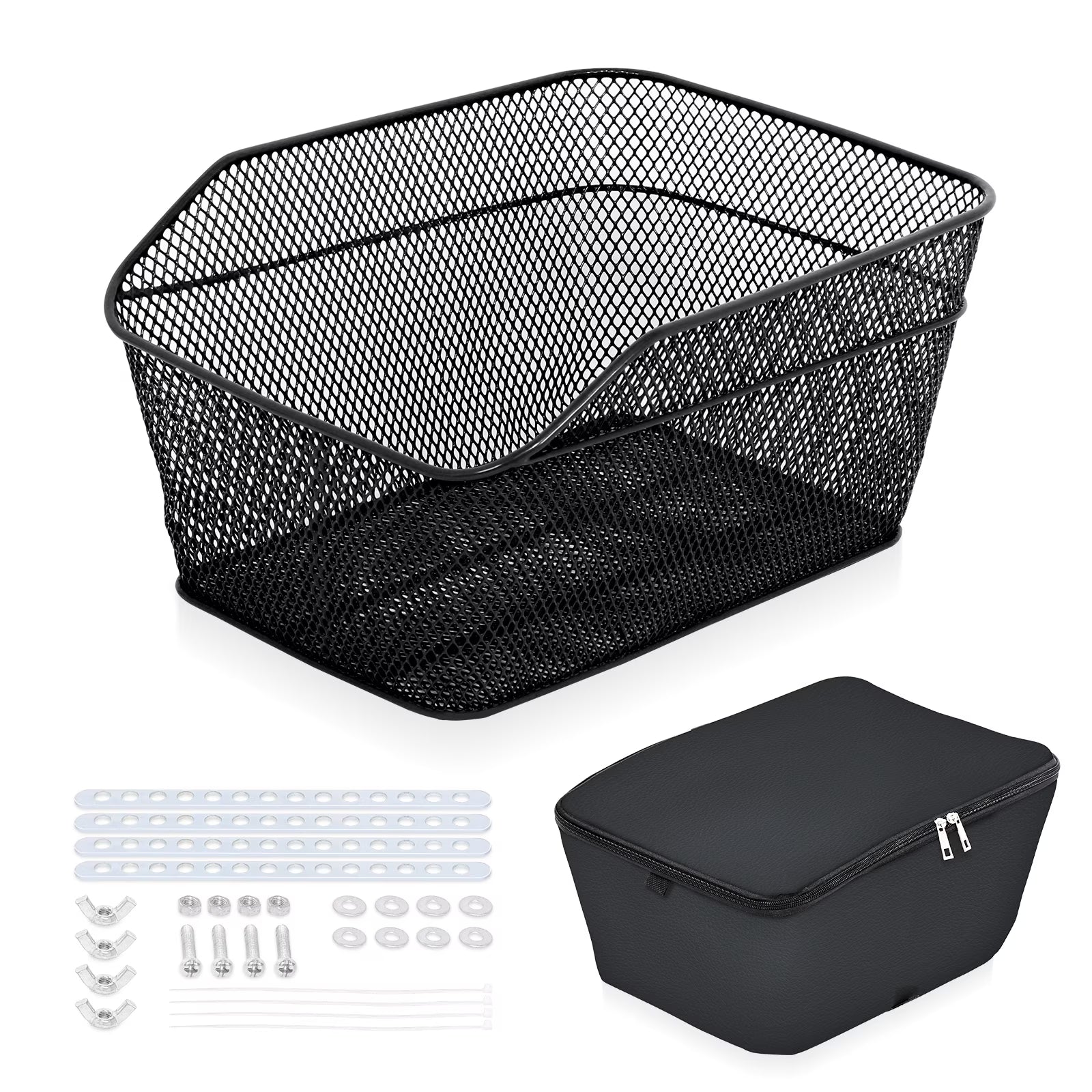 Bicycle Basket with Rear Bike Rainproof Cover Z89870