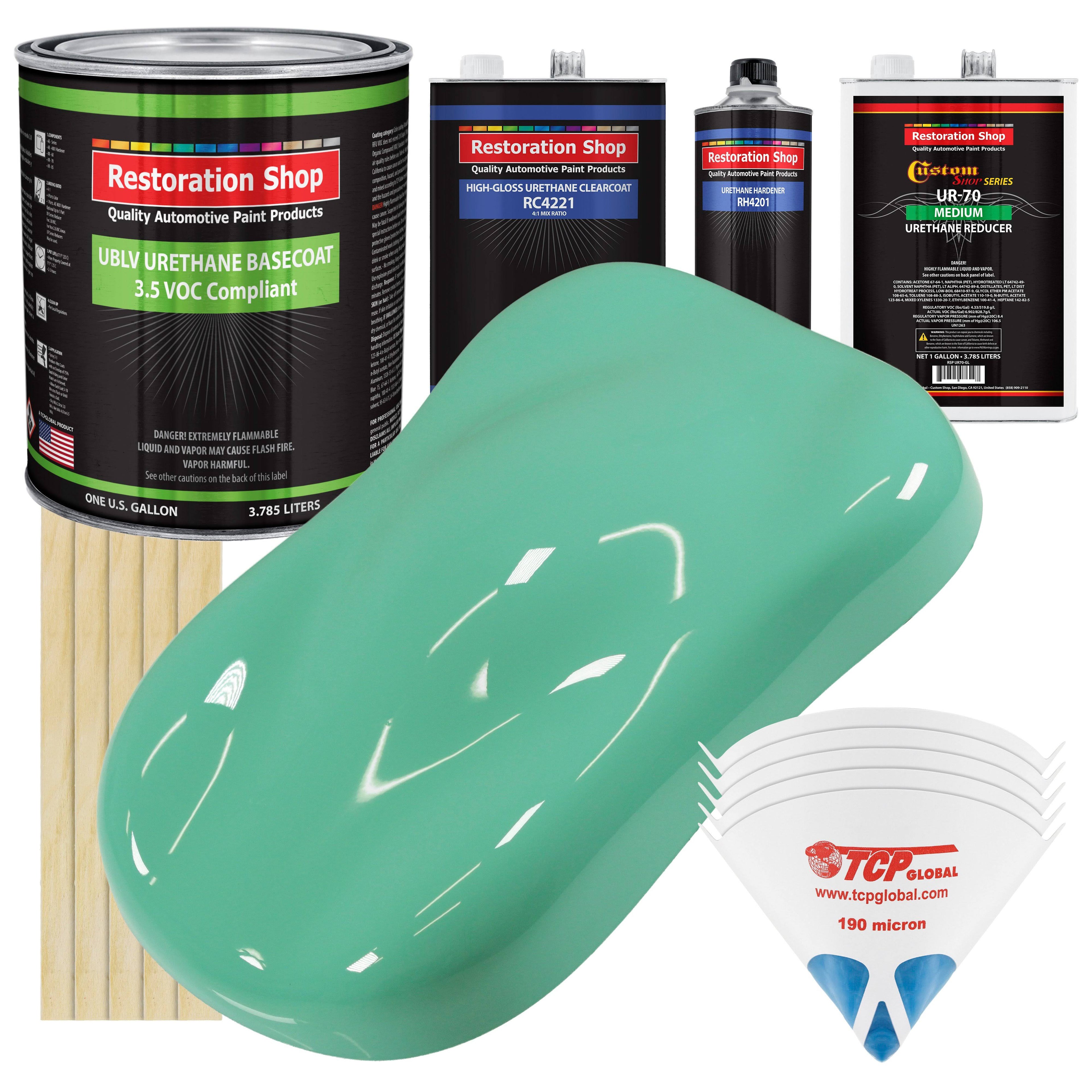 Light Aqua Gallon Low VOC Urethane Basecoat Clearcoat Car Auto Paint Kit Z1272