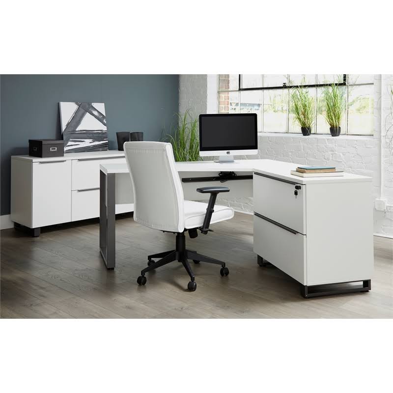 White Lateral File Cabinet F180