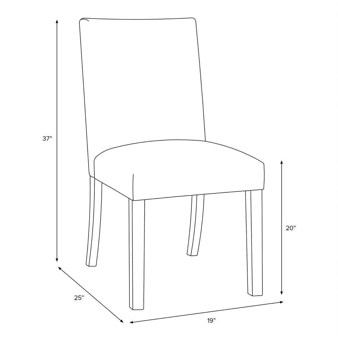Dining Chair Printed Navy/Pink A9062