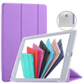 Purple TriFold Hard Smart PC Back Cover for iPad Air 9.7 Inch N619