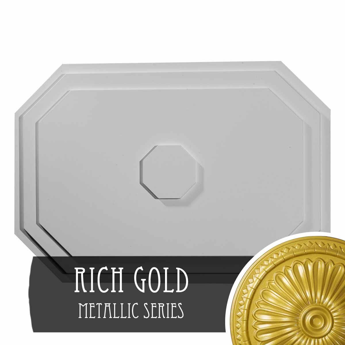 Hand-Painted Gold Felix Ceiling Medallion Y7880