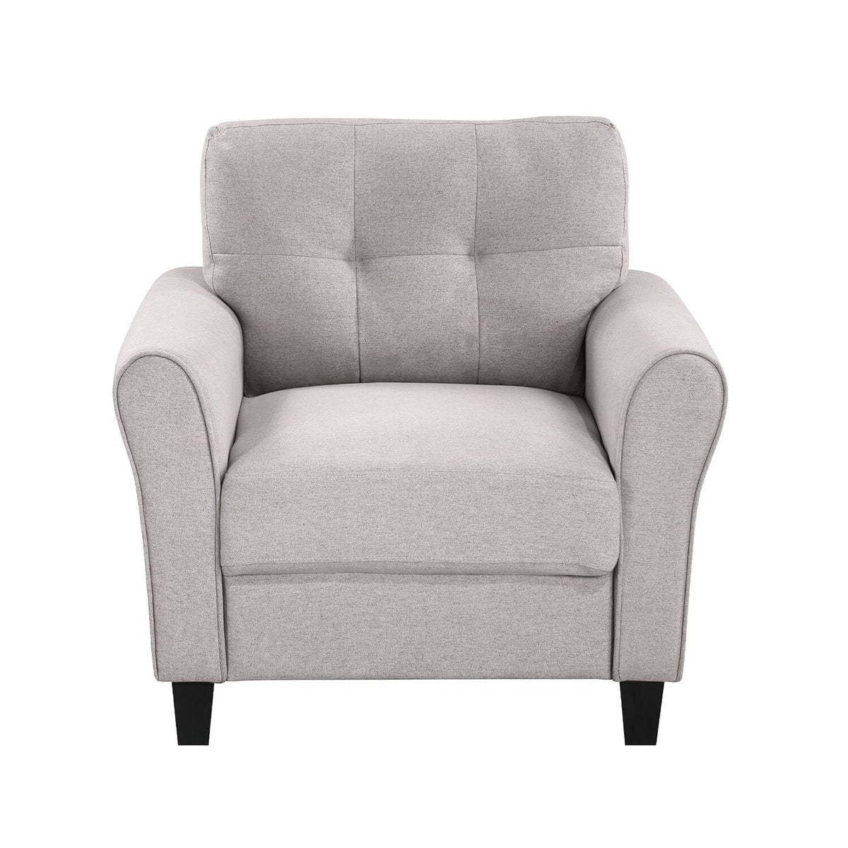 Light Grey-Blue Sofa Set with Armchair, Loveseat and 3-Seat Sofa X6989