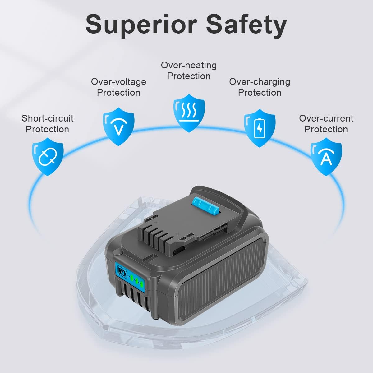 20V 6.0Ah Battery with LED Indicator G128923