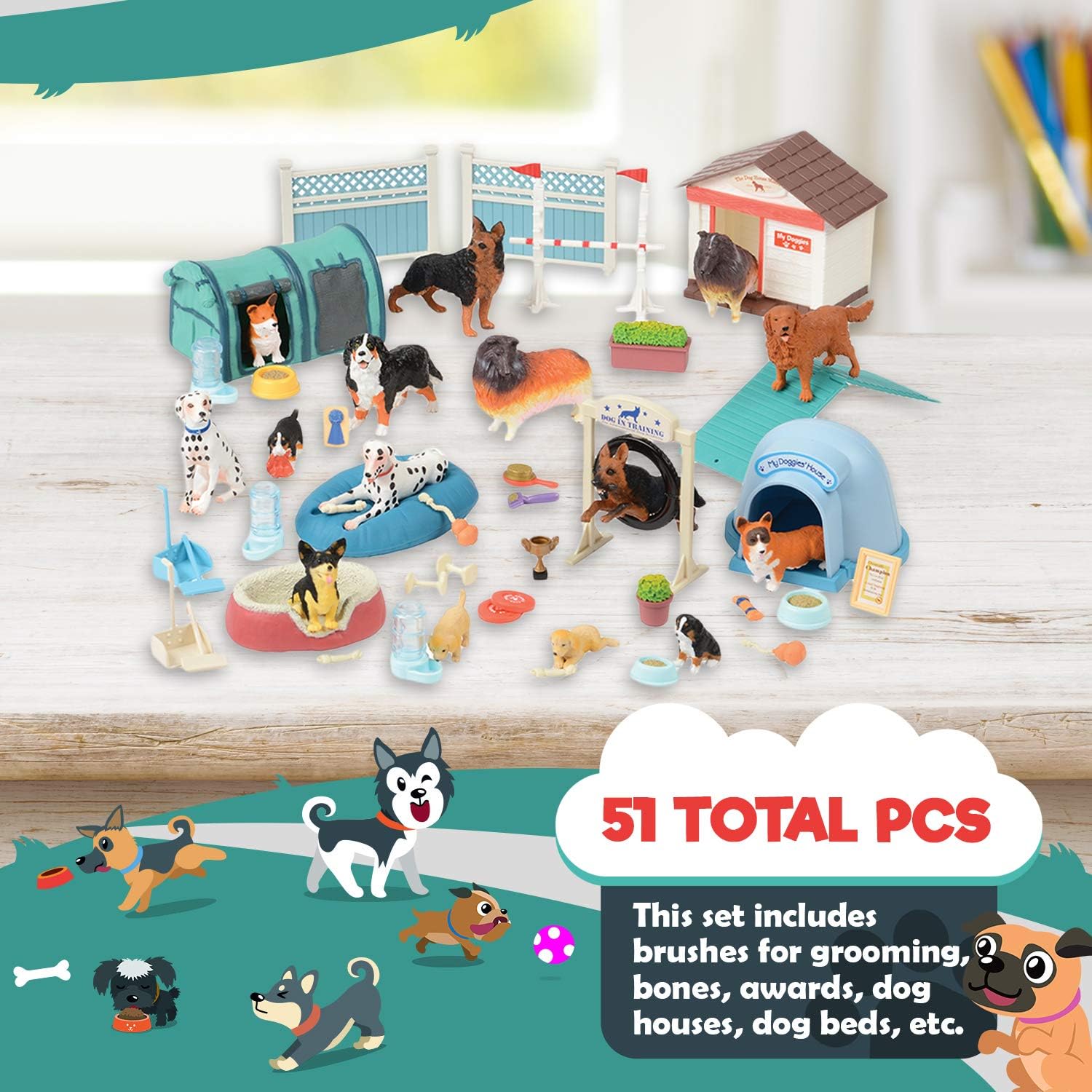 51 pc. Dog Playset R122127