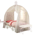 White Light Purple Full Canopy Bed G471