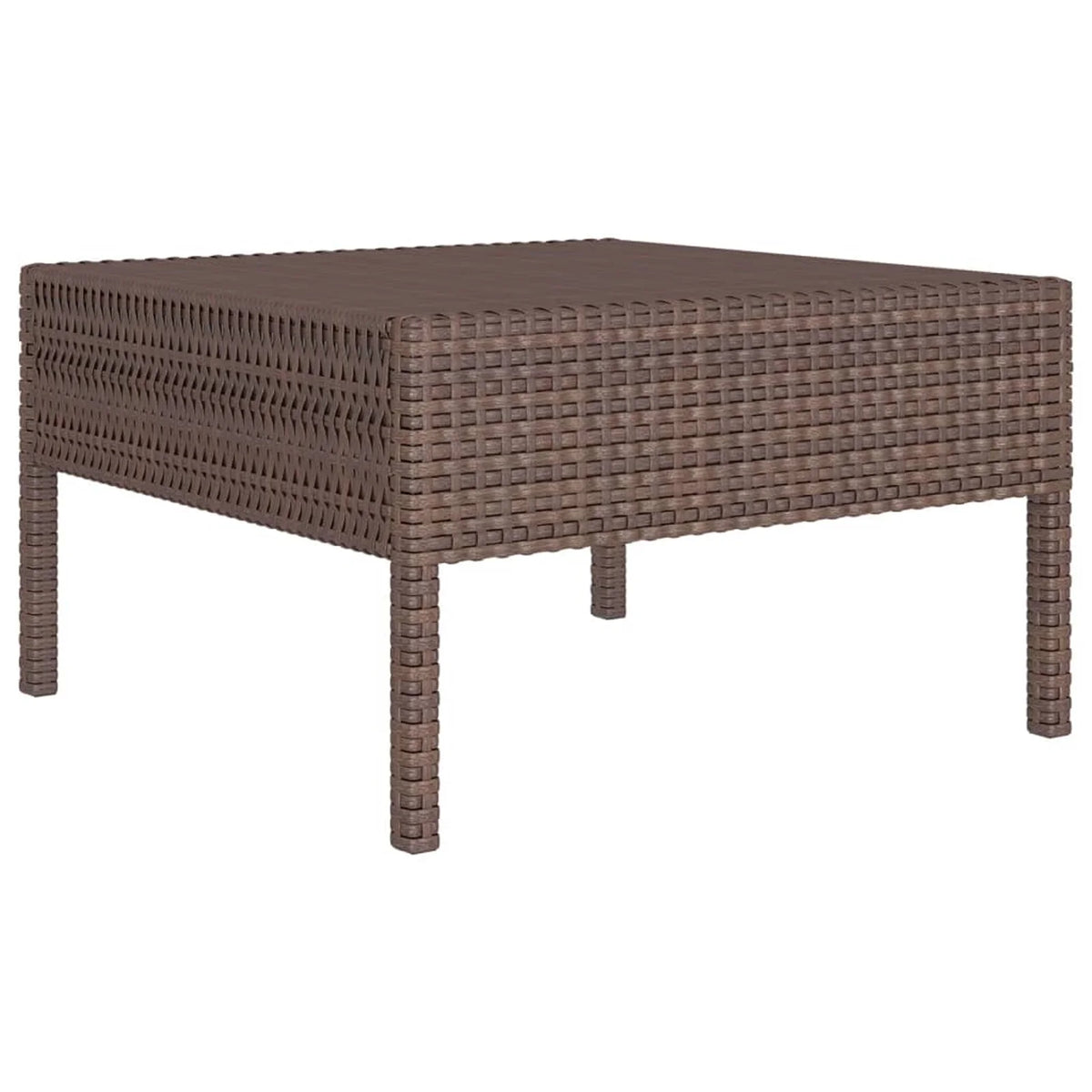 12 Piece Brown Poly Rattan Sectional Outdoor Furniture Set R873