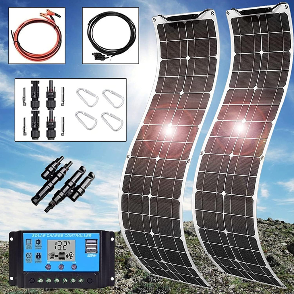 600 Watt Flexible Monocrystalline Solar Panel Kit with 40A Charge Controller Q2090