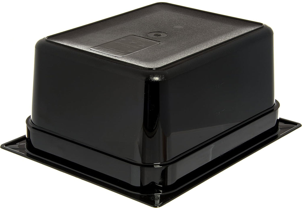 Black Half-Size Food Pan, 8.7 qt, Case of 6 T907111