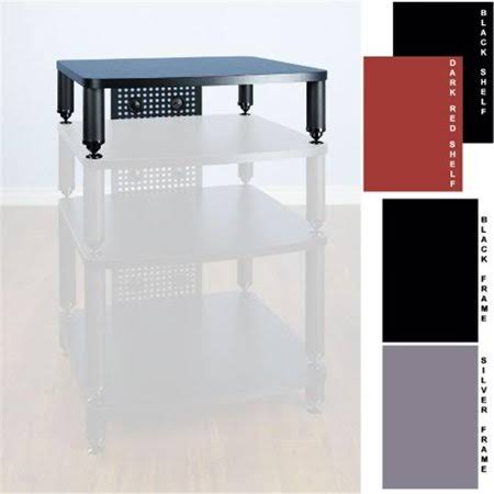 4 Silver Poles 1 Dark Red Shelf Amp Stand Y555
