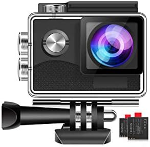 4K 30FPS Touch Screen Wifi Sports Underwater Camera with 2 Rechargeable Batteries V7413