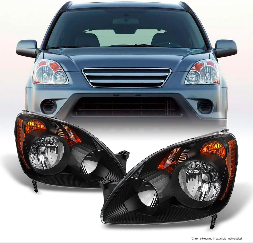 Black Headlights Driver and Passenger Side Replacement Pair N25829