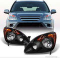 Black Headlights Driver and Passenger Side Replacement Pair N25829