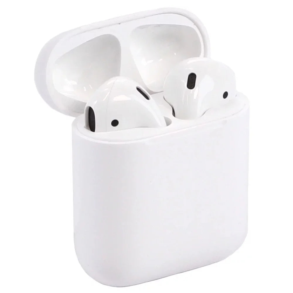 White Wireless Earbuds with Charging Case E439064