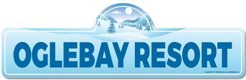 Skiing Skier Snowboarder Décor Sign L7921