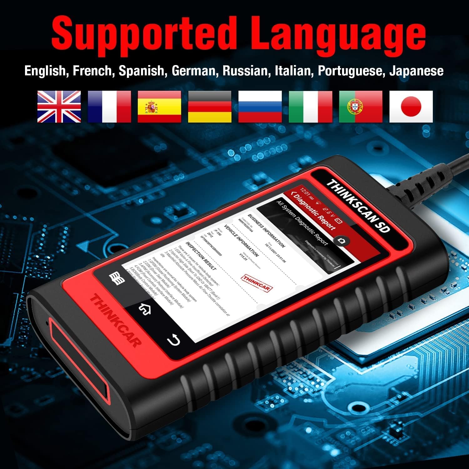 OBD2 Scanner Code Reader with 28 Reset Automotive Scan Tool Q49461