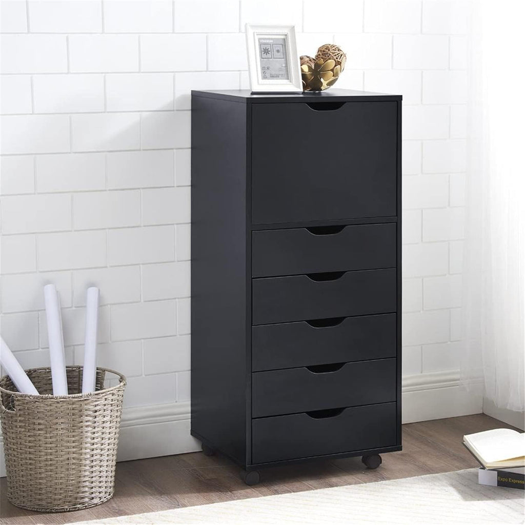 6-Drawer Black Office Storage Cabinet E674723