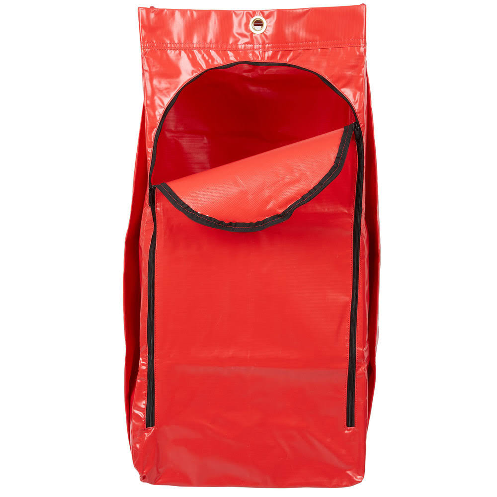 Red Vinyl 34 Gal Recycling Cart Bag L304
