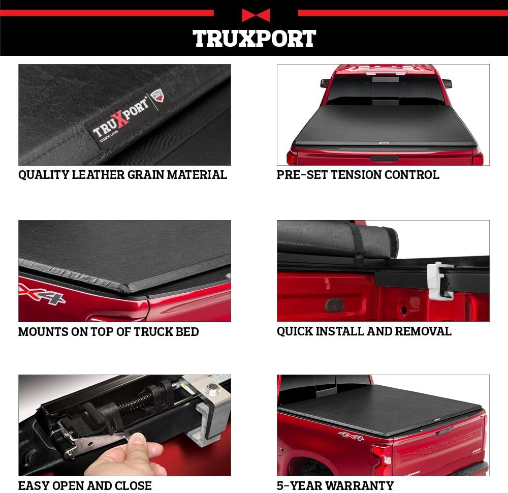 Soft Roll Up Truck Bed Tonneau Cover A178