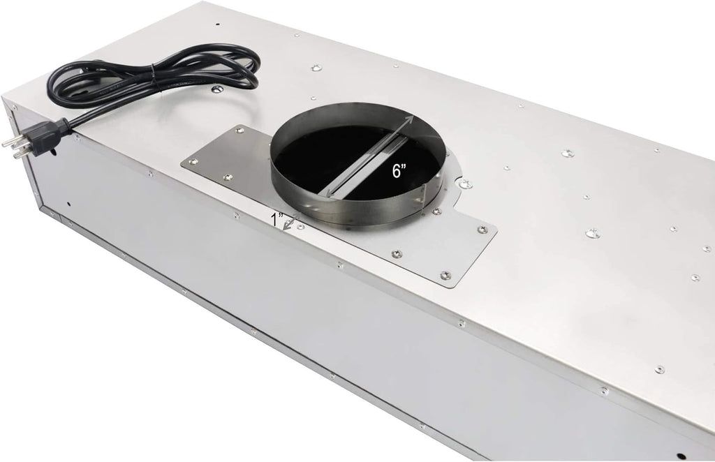 Stainless Steel Under Cabinet Range Hood with 2 LED Lights E92770
