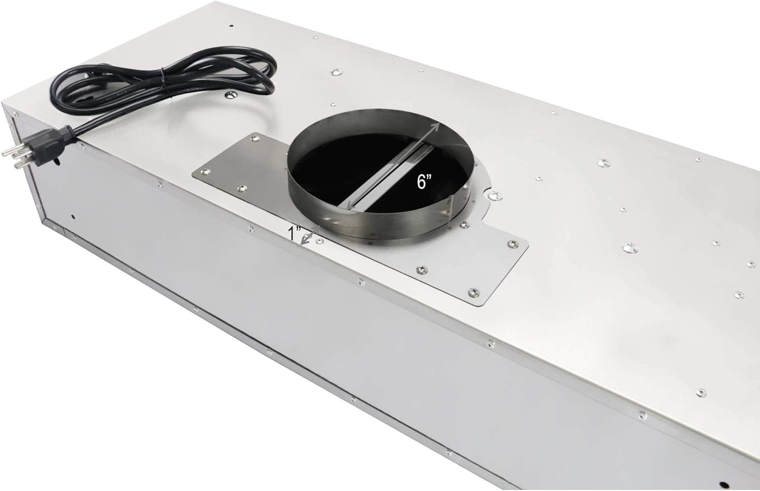 Stainless Steel Under Cabinet Range Hood with 2 LED Lights E92770