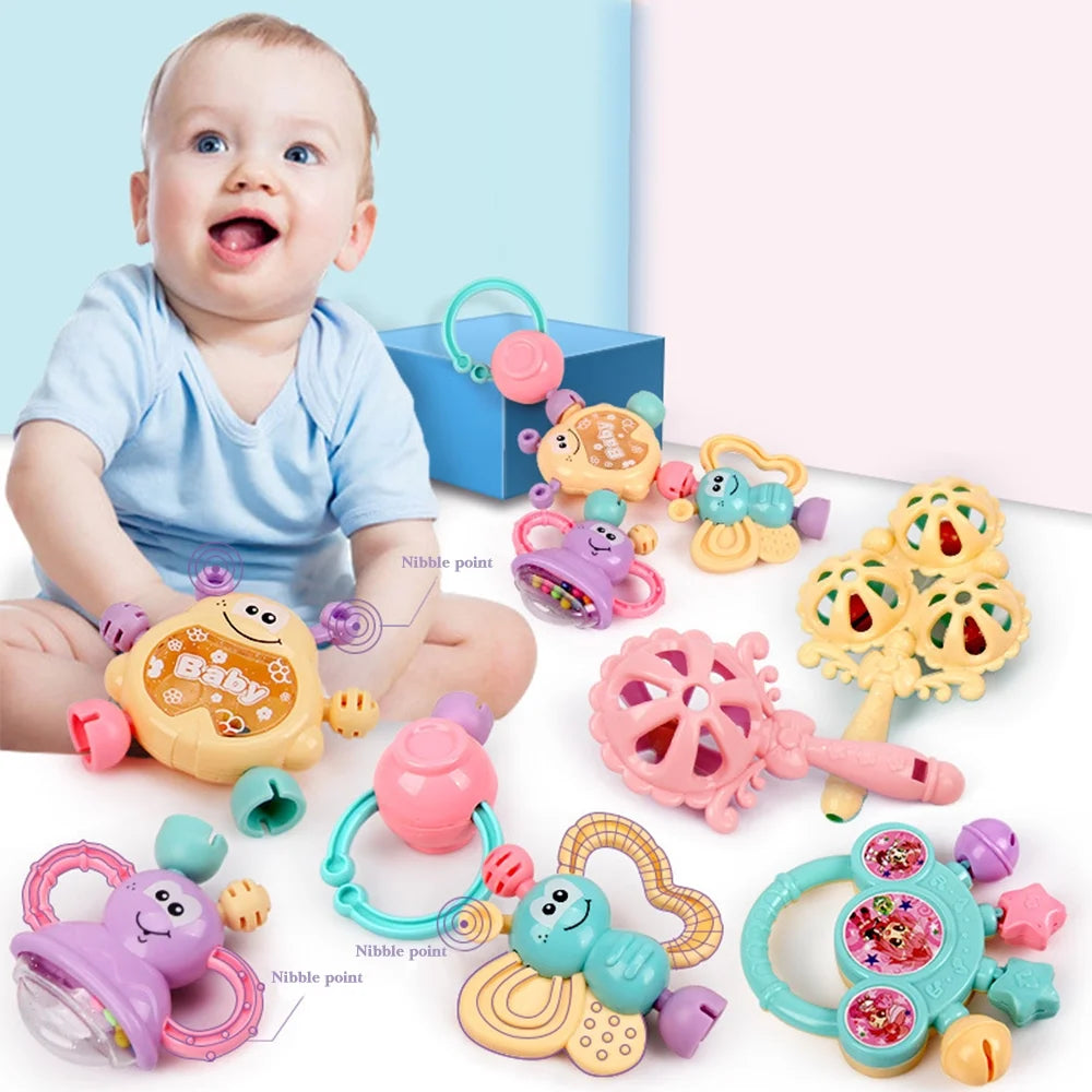 7Pcs Baby Rattles Toy Set E95508